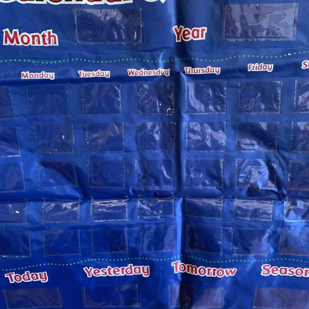 Learning Resources Calendar and Weather Pocket Chart Board Only Very Nice